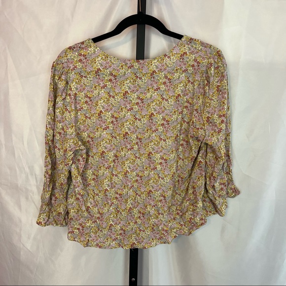 Rachel Zoe Boho Floral Print Blouse, size Large - Picture 7 of 7